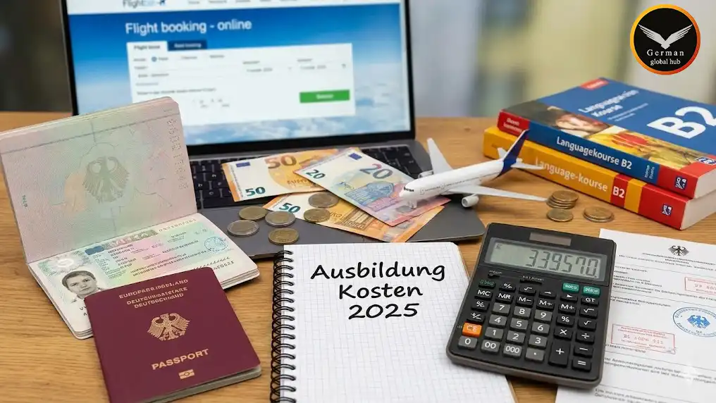 هزینه مهاجرت از طریق ویزای آوسبیلدونگ؛ از تمکن مالی تا هزینه‌های پرواز، جرمن گلوبال هاب