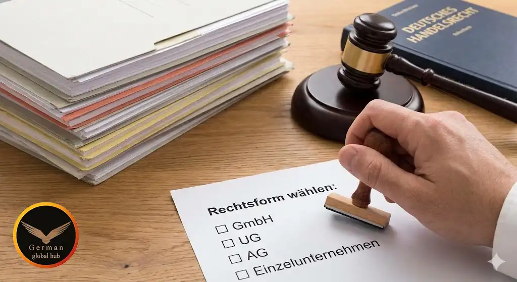 انتخاب ساختار حقوقی (Rechtsform)، جرمن گلوبال هاب