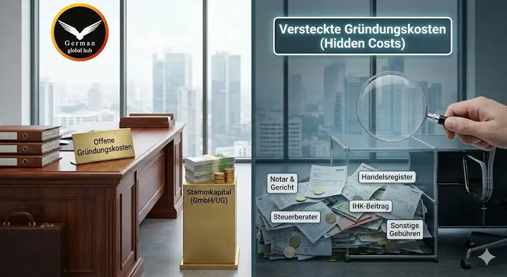 هزینههای پنهان (Gründungskosten)، جرمن گلوبال هاب