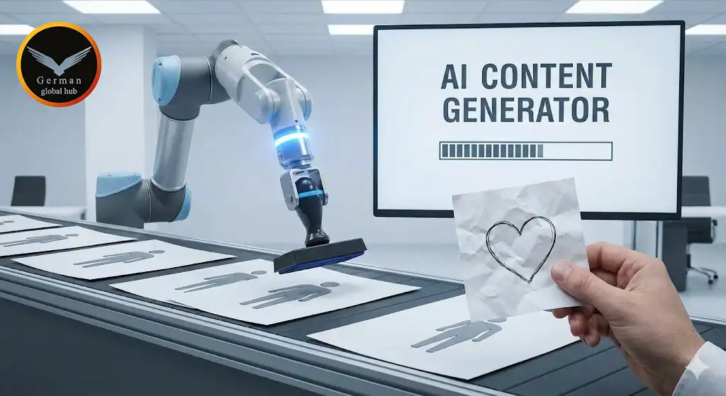 کپی‌برداری از هوش مصنوعی (AI) بدون روح، جرمن گلوبال هاب