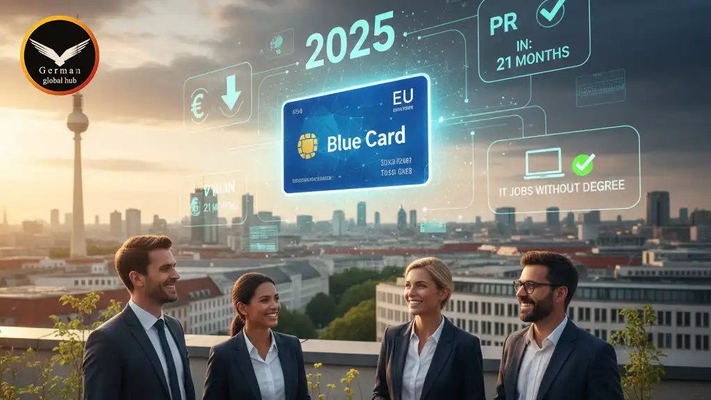 شرایط جدید شرایط دریافت بلوکارت آلمان در سال ۲۰۲۵، جرمن گلوبال هاب