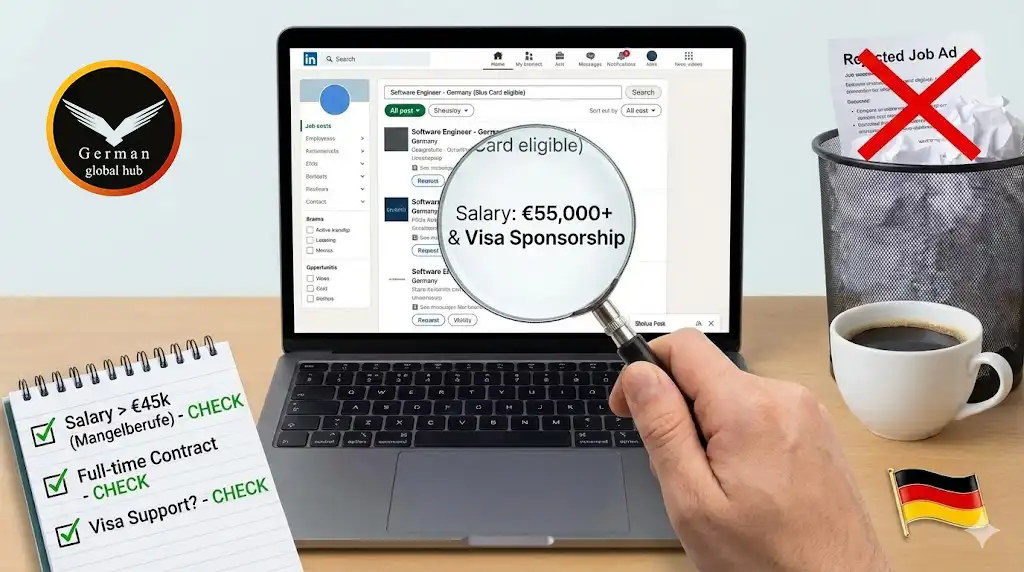 گام دوم: غربالگری آگهی‌های شغلی (Job Screening)، جرمن گلوبال هاب