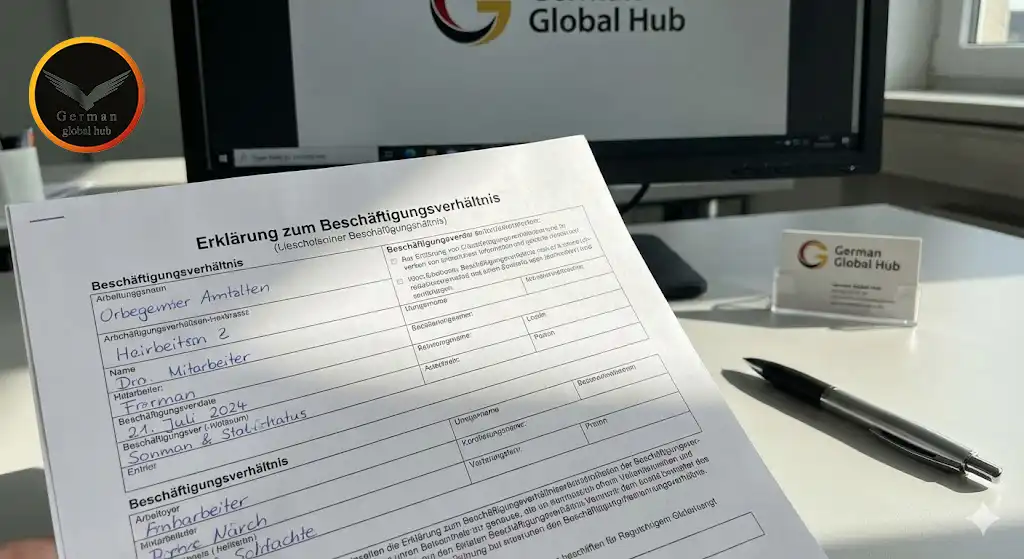 گام ششم: اقدام نهایی در سفارت یا اداره مهاجرت، جرمن گلوبال هاب