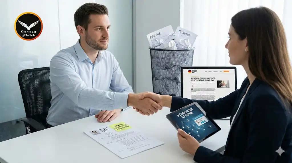 همکاری با هد‌هانترها (Headhunters) به جای ارسال رزومه کور، جرمن گلوبال هاب